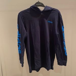 Adidas L boy’s long sleeve t-shirt with hood.